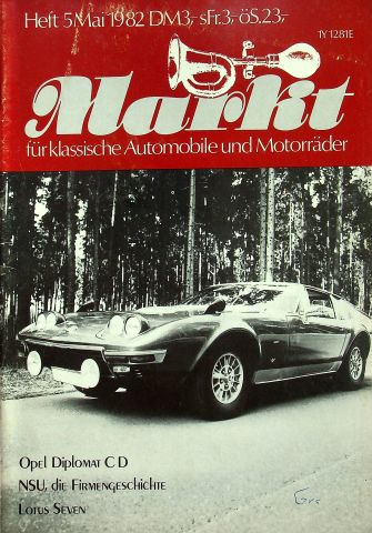 Deckblatt Oldtimer Markt (05/1982)